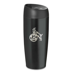 1. FC Köln Thermobecher - Logo - schwarz 450 ml Kaffeebecher Coffee to go-Becher