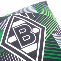 Borussia Mönchengladbach Kissen - Wappen -  40 x 40 cm s-w-g Dekokissen BMG