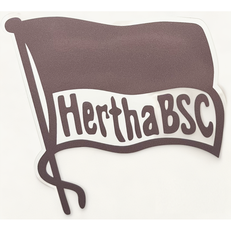 Hertha BSC Berlin Aufkleber - Fahne transparent -  mittel Sticker 8 x 8 cm HBSCB