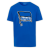 Hertha BSC Berlin Kinder T-Shirt – Fahne groß - blau Shirt unisex HBSCB - Größe 98 - 164