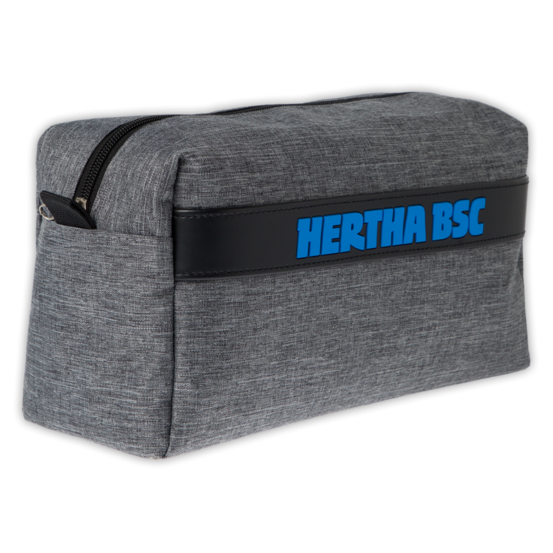 Hertha BSC Berlin Kulturtasche grau Waschtasche Kulturbeutel HBSCB