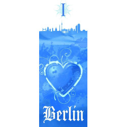 Hertha BSC Berlin Rucksack - Graffiti - Sportrucksack Backpack HBSCB - Plus Lesezeichen I love Berlin