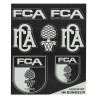 FC Augsburg Aufkleberbogen Nachtleuchtend 7-teilig Sticker Aufkleberkarte FCA