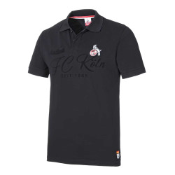 1. FC Köln Herren Poloshirt - Schwarzburger Straße - schwarz Polo Shirt - diverse Größen