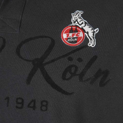 1. FC Köln Herren Poloshirt - Schwarzburger Straße - schwarz Polo Shirt - diverse Größen