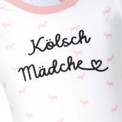 1. FC Köln Baby Set - Kölsch Mädche - 2teilig Babybody Mützchen - Gr, 62 bis 92