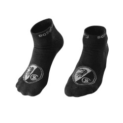 SC Freiburg Sneaker Socken - 2er Set - schwarz & weiß Sneakersocken