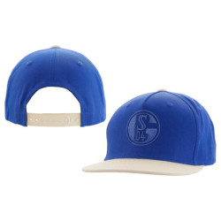 FC Schalke 04 Flatcap - Logo - Cap | königsblau-creme | Basecap | Kappe | S04