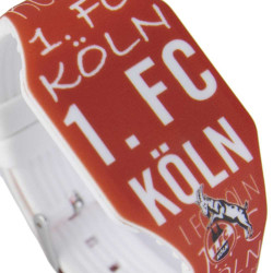 1. FC Köln LED Armbanduhr - allover - Silikon Uhr Fanuhr