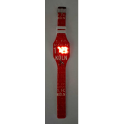 1. FC Köln LED Armbanduhr - allover - Silikon Uhr Fanuhr