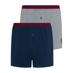 FC Bayern München Boxershorts 2er-Set grau/navy Short Unterhose FCB - diverse Größen