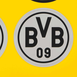 Borussia Dortmund Aufkleberkarte Logo 7er Set schwarz-silber Sticker Aufkleber BVB 09