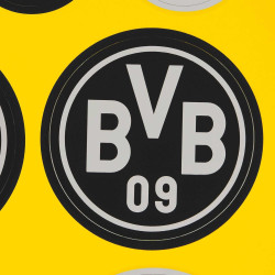 Borussia Dortmund Aufkleberkarte Logo 7er Set schwarz-silber Sticker Aufkleber BVB 09