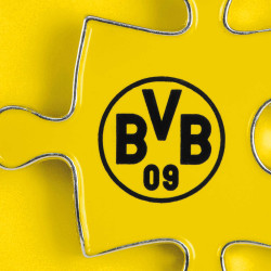 Borussia Dortmund Pin 2er Set - Puzzelteile - Anstecker Button BVB 09
