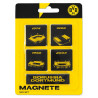 Borussia Dortmund Magnet 5er Set - Stadion - Kühlschrankmagnet BVB 09