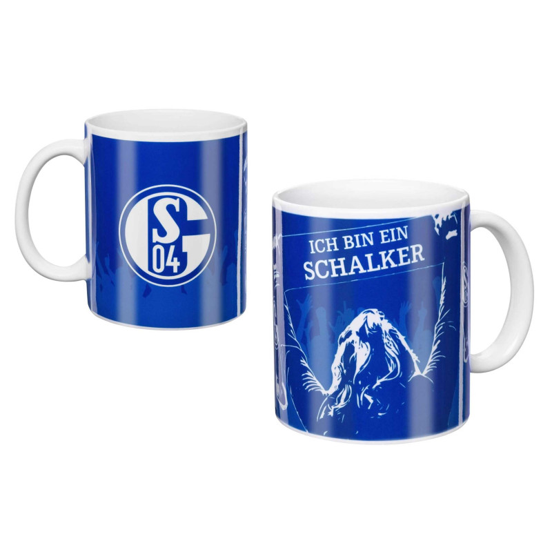 FC Schalke 04 Tasse - Ich bin ein Schalker - blau-weiß Kaffeebecher Becher S04