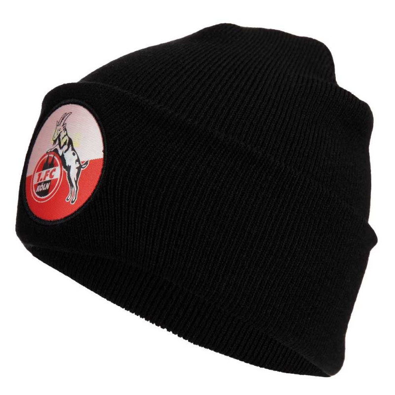 1. FC Köln Beanie - Lentikular - schwarz Logo Mütze mit Wechselbild