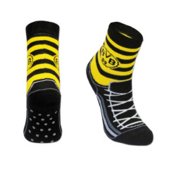 Borussia Dortmund 2er Set Kleinkinder ABS Socken - Fussballschuh - Größe 19-22 | Frottee Socken