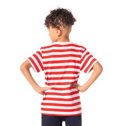 FC Bayern München Kinder T-Shirt Essential rot-weiß gestreift Shirt Kids FCB - Gr. 152 und 164 verfügbar