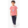 FC Bayern München Kinder T-Shirt Essential rot-weiß gestreift Shirt Kids FCB - Gr. 152 und 164 verfügbar