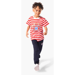 FC Bayern München Kinder T-Shirt Essential rot-weiß gestreift Shirt Kids FCB - Gr. 152 und 164 verfügbar