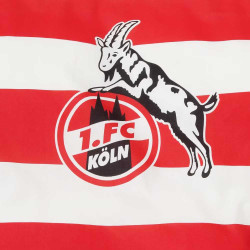 1. FC Köln Bettwäsche - Blockstreifen - rot-weiß |Baumwolle | 2-teilig | 135 x 200 cm