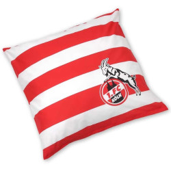 1. FC Köln Bettwäsche - Blockstreifen - rot-weiß |Baumwolle | 2-teilig | 135 x 200 cm