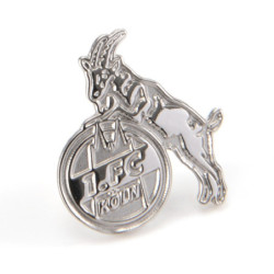 1. FC Köln Pin - Logo silber - Button Hennes Anstecker