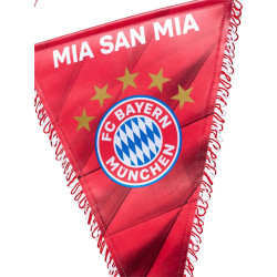 FC Bayern München Schmuckwimpel - Mia San Mia - 37 cm | ROT | Wimpel | Banner FCB