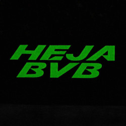 Borussia Dortmund Leuchtsticker-Set 5tlg | Aufkleberkarte | Aufkleber | nachtleuchtend | Sticker BVB 09