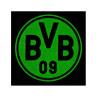 Borussia Dortmund Leuchtsticker-Set 5tlg | Aufkleberkarte | Aufkleber | nachtleuchtend | Sticker BVB 09
