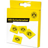 Borussia Dortmund Korkuntersetzer - Gelbe Wand - 4er Set | Logo | Untersetzer | eckig | BVB 09