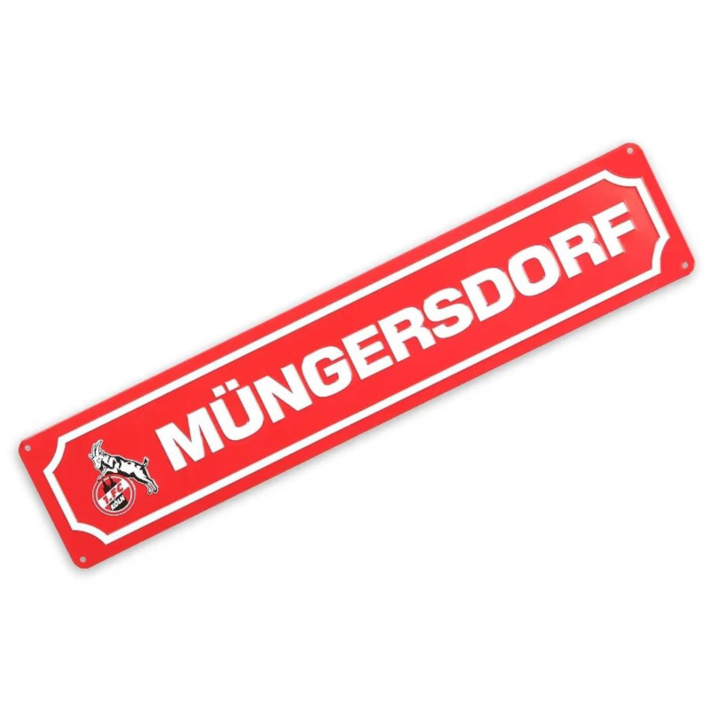 1. FC Köln Blechstraßenschild - Müngersdorf - Metallschild | Schild | Blechschild | Straßenschild