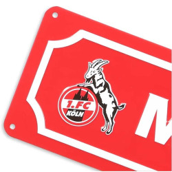 1. FC Köln Blechstraßenschild - Müngersdorf - Metallschild | Schild | Blechschild | Straßenschild