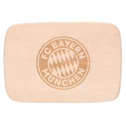 FC Bayern München Holzbrettchen - Logo - eckig Brotzeitbrett FCB