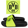 Borussia Dortmund Badeschlappen - Neon - Badeschuhe | Badelatschen BVB 09 | Gr. 37/38 bis 45/46