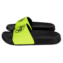 Borussia Dortmund Badeschlappen - Neon - Badeschuhe | Badelatschen BVB 09 | Gr. 37/38 bis 45/46