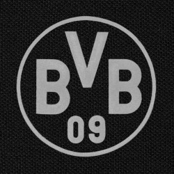 Borussia Dortmund Poloshirt schwarz mit grauem Emblem | Polo Shirt | BVB 09 | Gr. S bis XXL