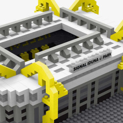 Borussia Dortmund 3D Fußballstadion BAU-Set Signal Iduna Park BRXLZ Bausteine Set BVB 09