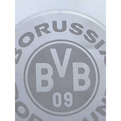 Borussia Dortmund Sticker - Spiegelfolie -  Ø 8 cm Aufkleber Logo BVB 09