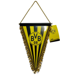 Borussia Dortmund Wimpel gestreift 28 cm Banner Schmuckwimpel - Plus Aufkleber BVB 09