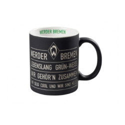 SV Werder Bremen Tasse  - Hymne - Becher sandgestrahlt Mug