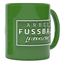VfL Wolfsburg Tasse Relief - Arbeit Fußball Leidenschaft - grün AFL Kaffeetasse