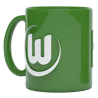 VfL Wolfsburg Tasse Relief - Arbeit Fußball Leidenschaft - grün AFL Kaffeetasse
