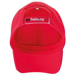SC Freiburg Cap - Basic Wappen - ROT Kappe Basecap Schildmütze