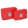 FC Bayern München Brotdose - 5 Sterne - 2er-Set Brotbüchse | Rot | Frühstücksbox FCB
