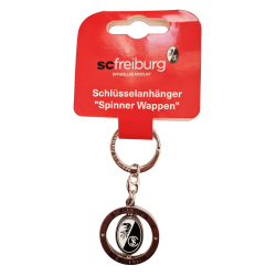 SC Freiburg Schlüsselanhänger - Spinner Wappen - Dreh Anhänger