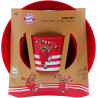 FC Bayern München Berni Kindergeschirr 3-teilig Kleiner Teller + Schale + Becher FCB
