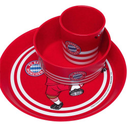 FC Bayern München Berni Kindergeschirr 3-teilig Kleiner Teller + Schale + Becher FCB