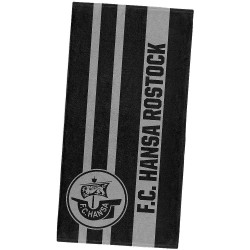 F.C. Hansa Rostock Duschtuch - Black -  70 x 140 cm Strandtuch Badetuch FCH